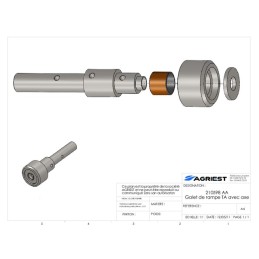 TYP 862A GALET DE RAMPE TA AVEC AXE