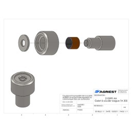 TYP 863A GALET A SOUDER BAGUE TA