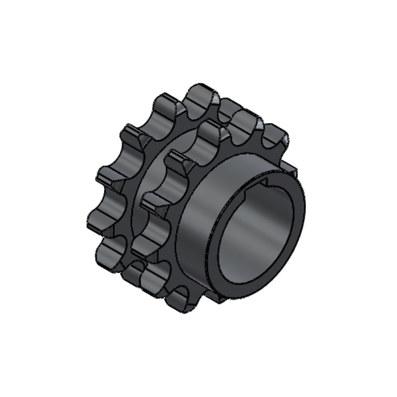 TYP 38N PIGNON 12 DENTS PAS 25.4 DUPL