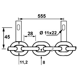 CHAINE DESSILEUSE POURAUD 8X28
