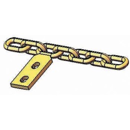 JEU DE 2 CHAINES 71 MAILLONS AUD 10X35