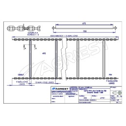 TAPIS TYPE JEU P15 8B EA 730 CHAINE 10X35 115 M