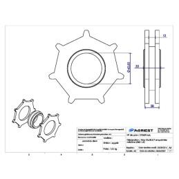 NOIX 10X30.5 7 EMP MECANO Ø 60 LUC