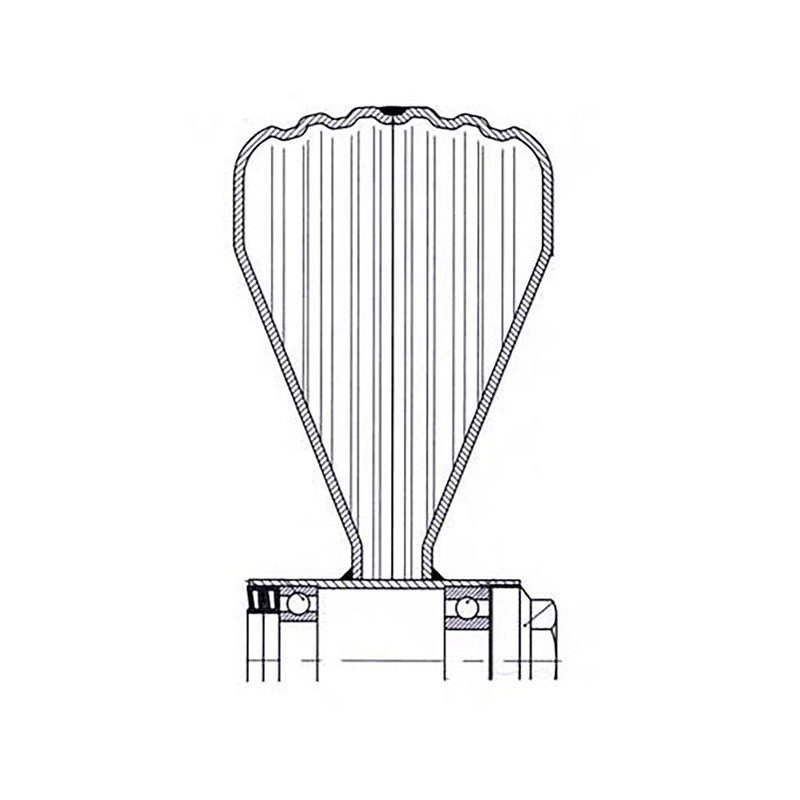 ROUE BALLON 350X100X3 BOMBE LIGNE TRELLEBORG