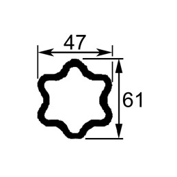 MACHOIRE GA 80° CR32X76/27X94 TUBE ETOILE 47X61