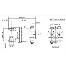 ROUE LIBRE ROTATION A DROITE CR35X106,5 1"3/4 6C VB