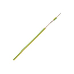 FIL RIGIGE 1,5mm² VERT/JAUNE H07VU ROULEAU DE 25M