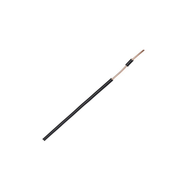 FIL RIGIGE 1,5mm² NOIR H07VU ROULEAU DE 100M