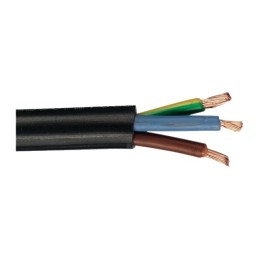 CABLE SOUPLE 3X1,5MM² NOIR H07RNF DEMI TOURET DE 80M