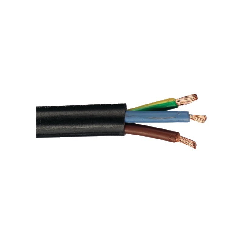CABLE SOUPLE 3X1,5MM² NOIR H07RNF DEMI TOURET DE 80M