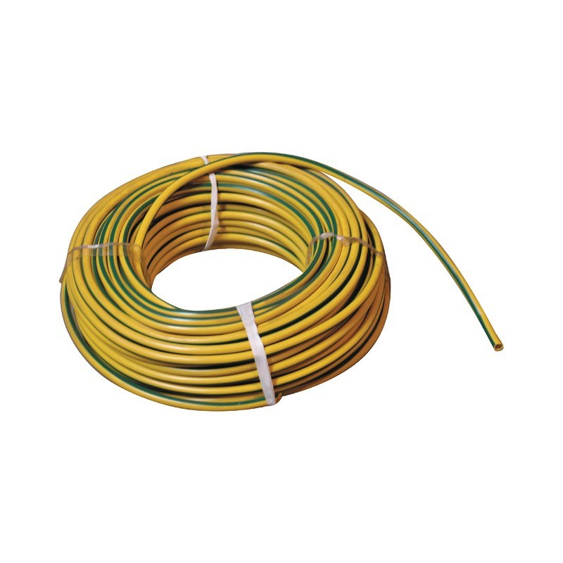 CABLE DE TERRE SOUPLE 35mm² VERT/JAUNE BLISTER DE 10M