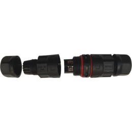 CONNECTEUR ETANCHE EN LIGNE CABLE 1,5 MM2
