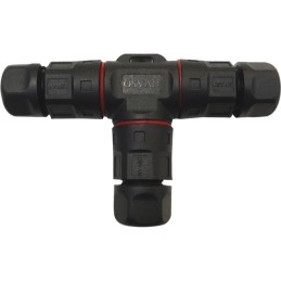 CONNECTEUR ETANCHE EN T CABLE 1,5 MM2