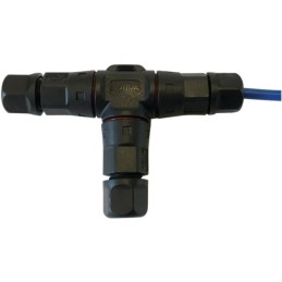 CONNECTEUR ETANCHE EN T CABLE 1 MM2