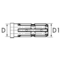 DOUILLE M 1"3/8 F 1" 1/8