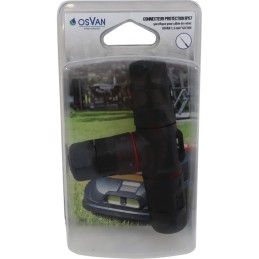 CONNECTEUR ETANCHE EN T CABLE 1,5 MM2 BLISTER