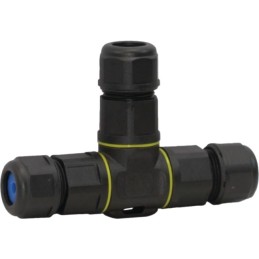 CONNECTEUR ETANCHE EN T CABLE 1,5 MM2 BLISTER