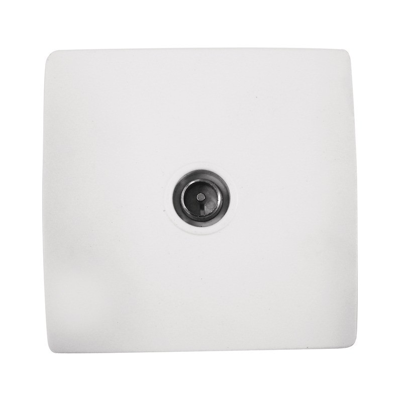 PRISE TV M 9,52 VIS+GRIFFES DIWONE BLANC