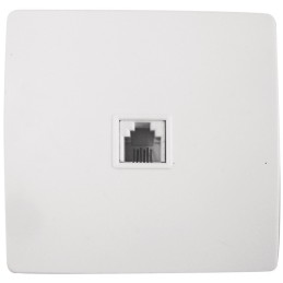 PRISE TELEPHONE RJ 45  VIS + GRIFFES DIWONE  BLANC