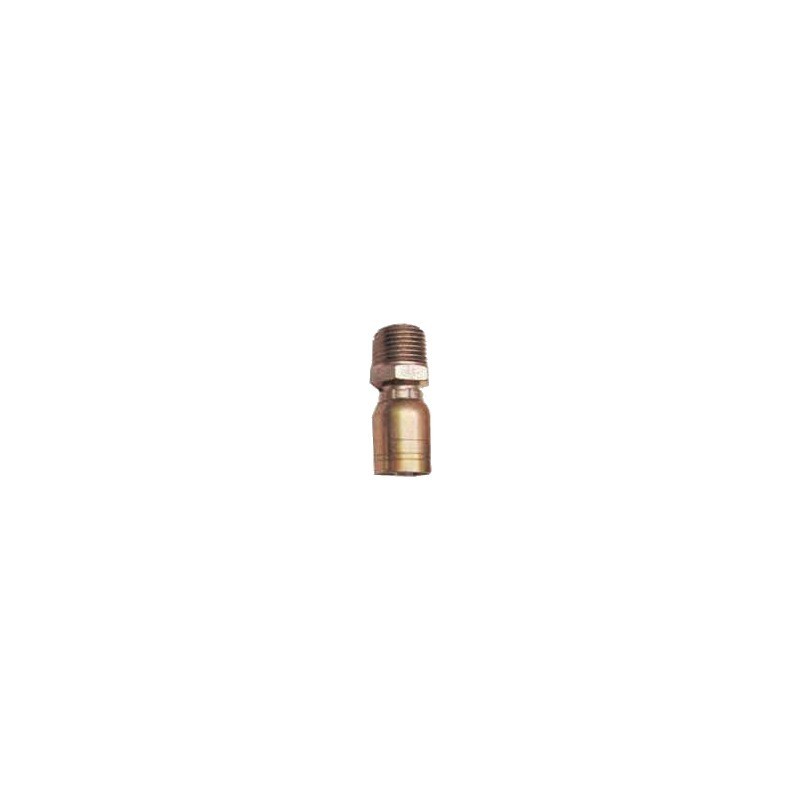 EMBOUT A SERTIR MALE 3/4" GAZ CONIQUE FILETAGE 3/4"
