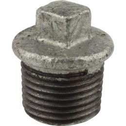 BOUCHON MALE TETE CARREE 3/8" NOIR