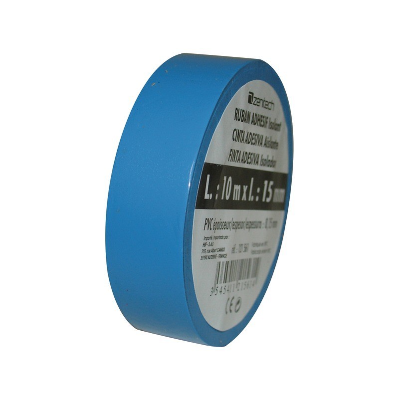 ROULEAU ADHESIF 15mm X 10M BLEU