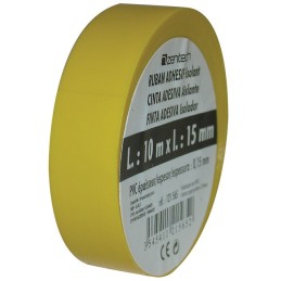 ROULEAU ADHESIF 15mm X 10M JAUNE