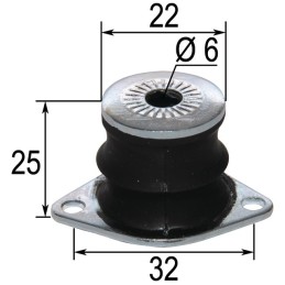 SILENTBLOC POUR ECHO CS650,660EVL (100921-1443 0)