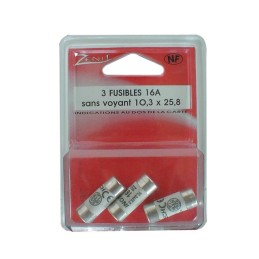 FUSIBLES 10,3X25,8  16A (box de 3)