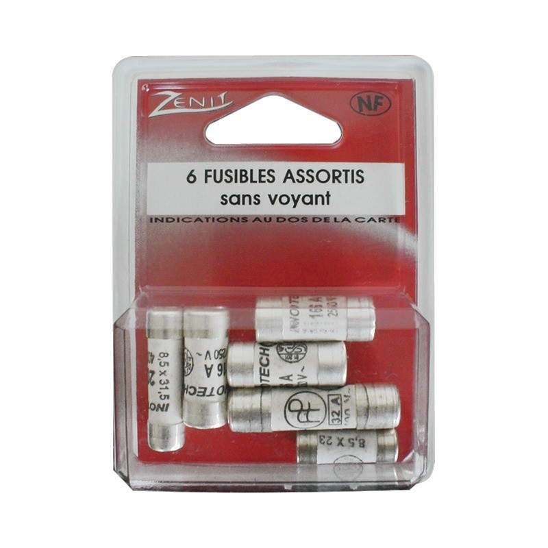 ASSO FUSIBLES 1X10A3X16A1X20A1X32A(box 6 )