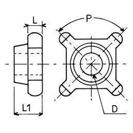 PIGNON 73X9 4 DENTS 030 BRUT