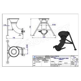 CONE DE REMPLISSAGE Ø 200 CPLT GALVA