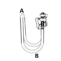 ETRIER DOUBLE FERME 27X27  ECROUS M8