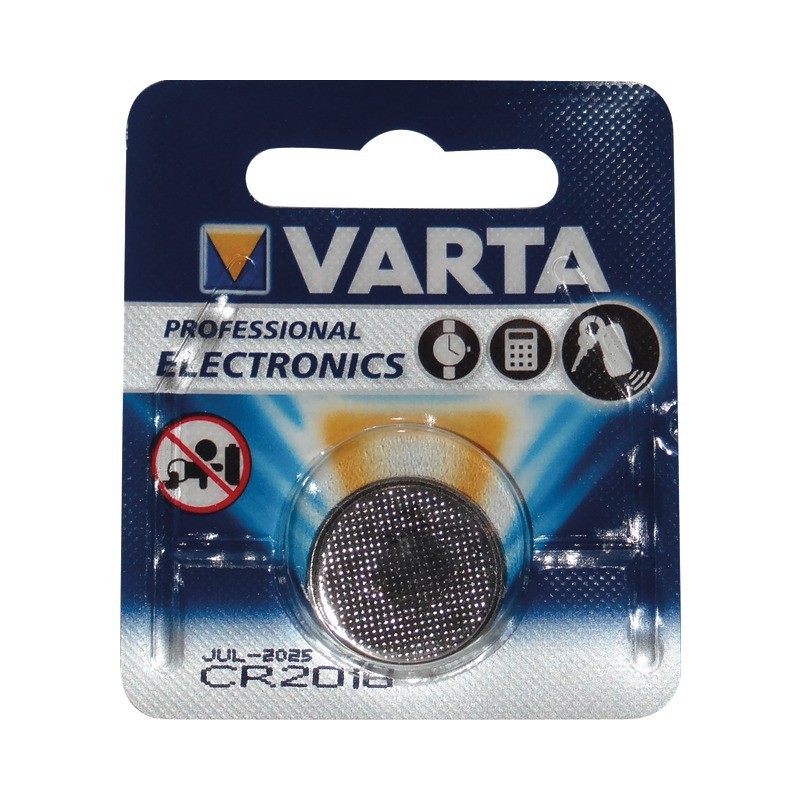 Piles elec. cr2016 lithium bouton 3vVarta