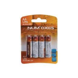 PILE ALCALINE AA LR069 NUM'AXES BLISTER DE 4