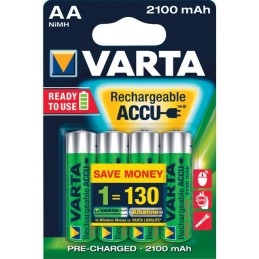 Pile rechargeable lr06 (2100mah) 4 Varta