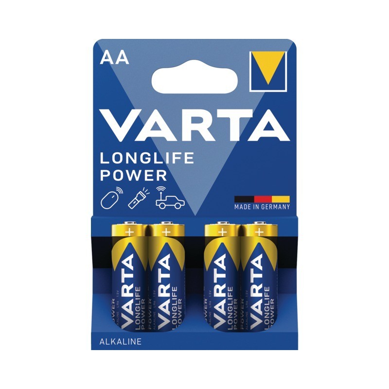 PILE ALACALINE 1,5V/LR6 HIGH ENERGY BLISTER DE 4 VARTA