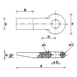 ANNEAU PLAT A SOUDER  Ø52 CH 10T CV 1.5T (ISO