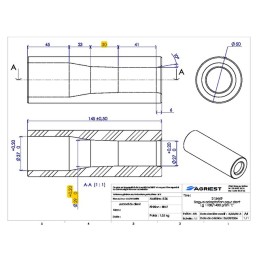 BAGUE ADAPTATION PR DENT Ø36 CC 1100/1400