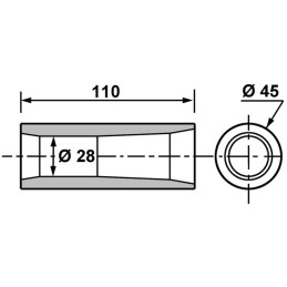 BAGUE ADAPTATION PR DENT Ø36 CC 680/800
