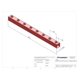 PORTE DENT LG 1460 8 BAG Ø42 CL C 100X100X5