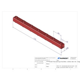 PORTE DENT LG 1192 7 BAG E800 C 80X80X5 TYPE FAU-AGRAM 1500