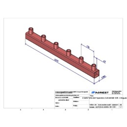 PORTE DENT LG 1070 6 BAG CYL C 80X80X5 TYPE M MX 260