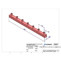 PORTE DENT LG 1390 7 BAG CYL C 80X80X5 TYPE M MX 80