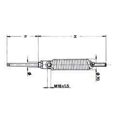 VERIN A RESSORT AV TIGE 4"