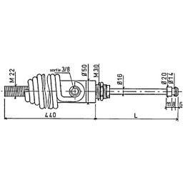 VERIN A RESSORT AV TIGE 6"