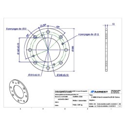 BRIDE A COLERETTEØ 150 GALVA