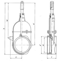 VANNE BRONZE 4" 2 FILETAGES