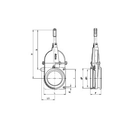 VANNE BRONZE 4" BRIDE/FILETAGE