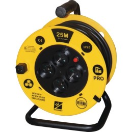 ENROULEUR CABLE H05VVF 3X1.5 25M IP 20